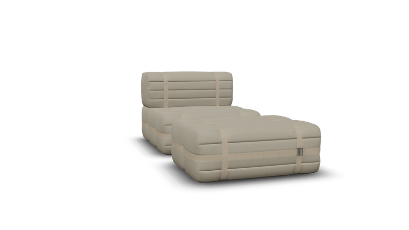 Haybale Lounge Chair with Footstool - Moooi Stools + Benches + Ottomans - Wabi Sabi - HORNE