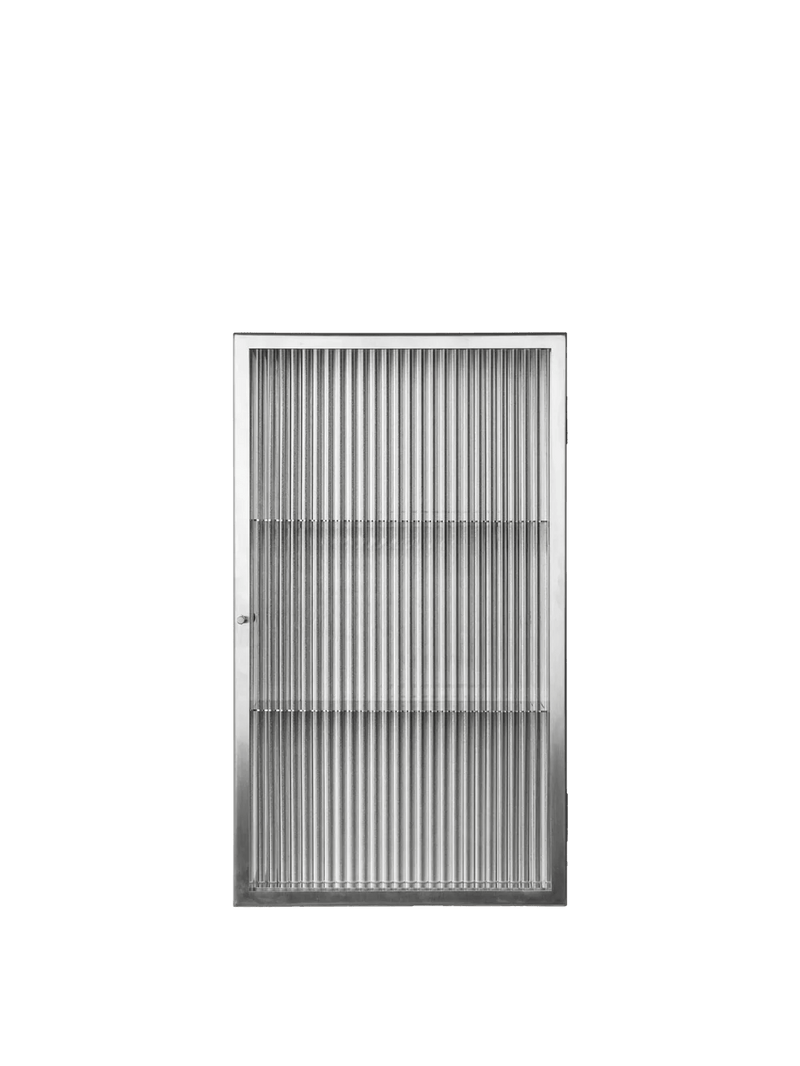 Haze Wall Cabinet - Ferm Living - Storage + Organization - Black - Reeded - HORNE