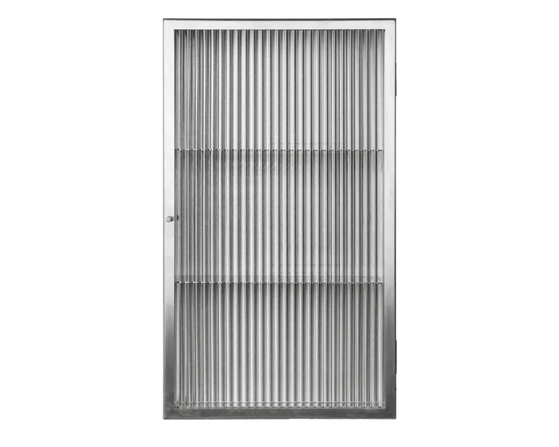 Haze Wall Cabinet - Ferm Living - Storage + Organization - Black - Reeded - HORNE