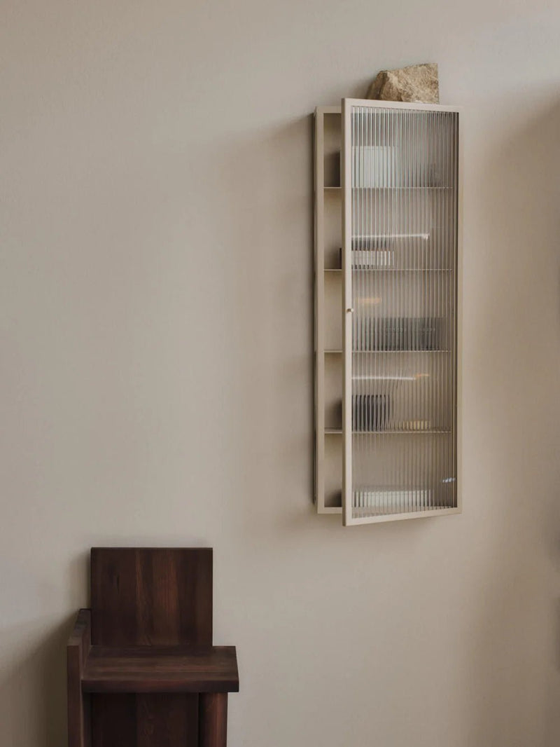 Haze Wall Cabinet - Tall - Ferm Living Storage + Organization - Black - HORNE