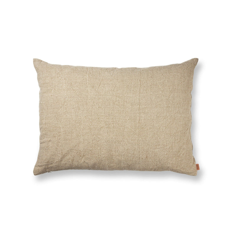 Heavy Linen Cushion - Ferm Living - Bedding + Pillows - Large - Lilac - HORNE
