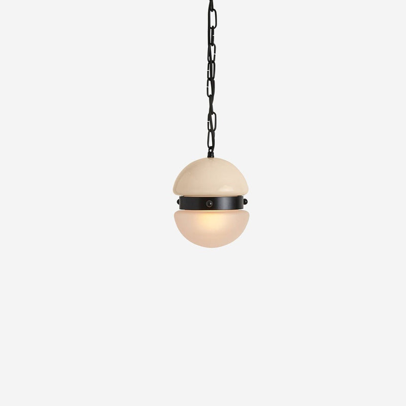 Hemisphere Pendant Small - Workstead - Ceiling Lights - Matte Black Enamel - 24