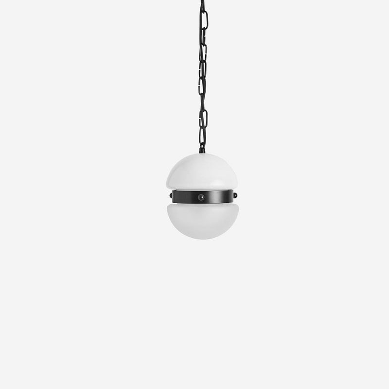 Hemisphere Pendant Small - Workstead - Ceiling Lights - Matte Black Enamel - 24