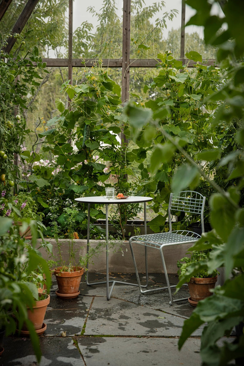 High Tech Chair - Grythyttan Stålmöbler - Chairs - Hot Galvanized Steel - HORNE