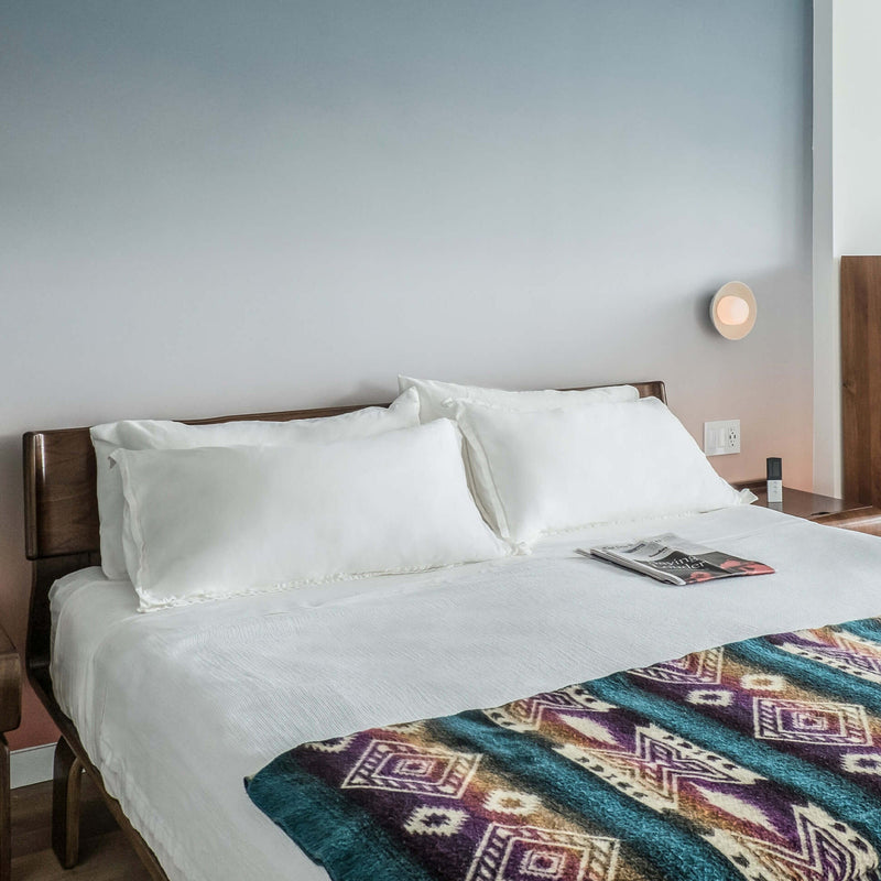 Hoist Flush Mount - Small Shade - RBW Lighting - Cream White - Small Glass Diffuser - 2700K (warm white) - HORNE