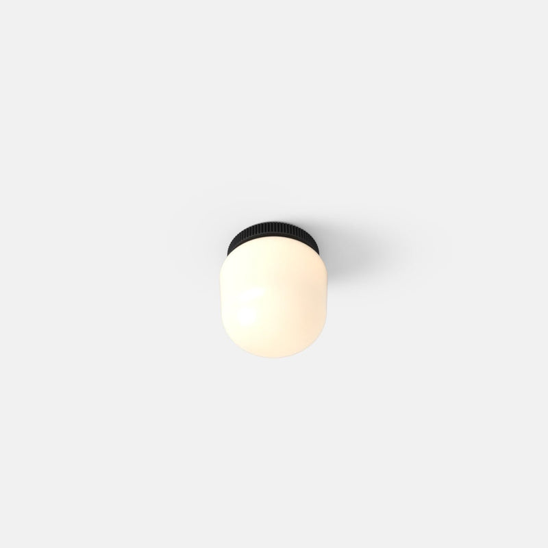 Hoist Flush Mount - No Shade - RBW Lighting - Cream White - Small Glass Diffuser - 2700K (warm white) - HORNE