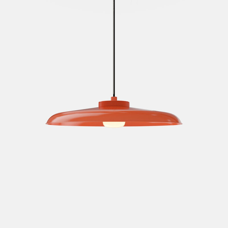 Hoist Pendant - Large Shade - RBW Lighting - Cream White - Small Glass Diffuser - 2700K (warm white) - HORNE