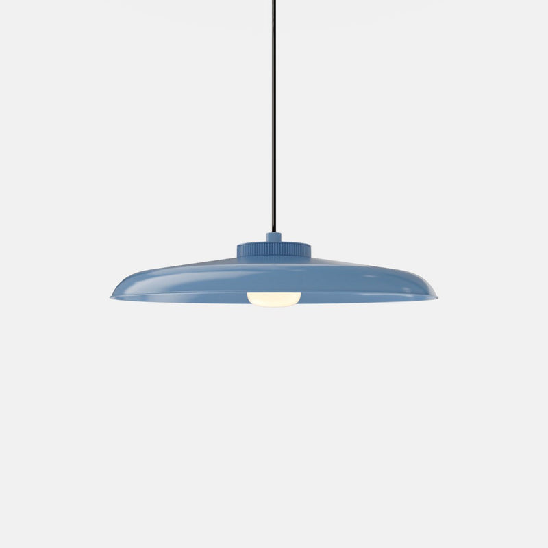 Hoist Pendant - Large Shade - RBW Lighting - Cream White - Small Glass Diffuser - 2700K (warm white) - HORNE