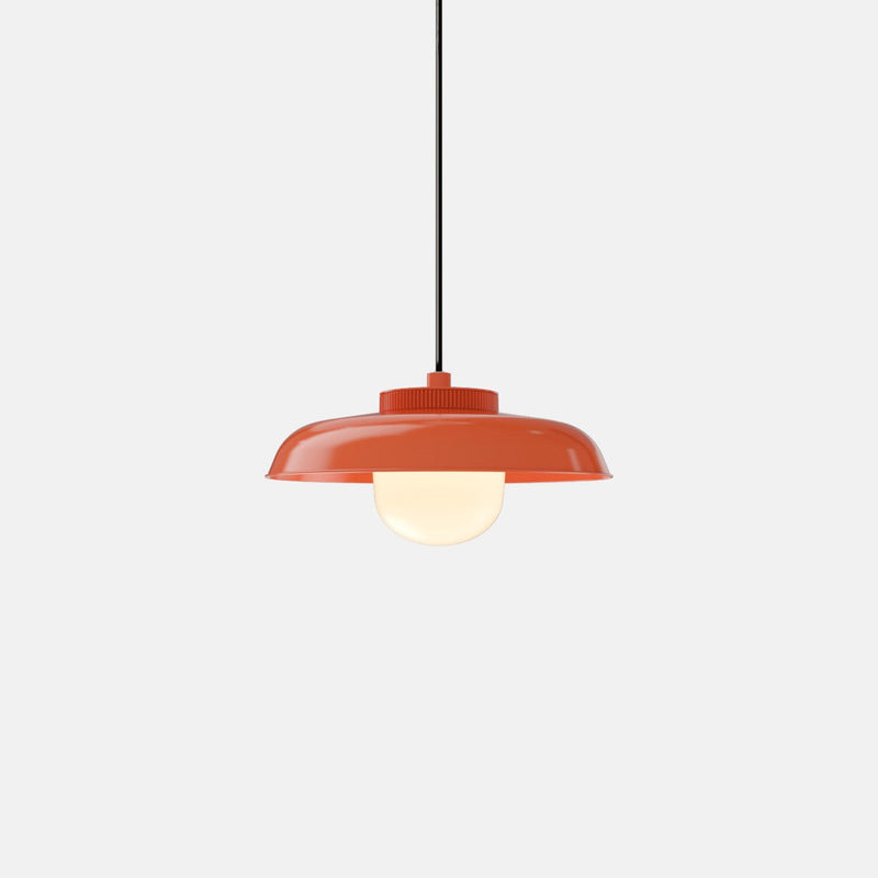 Hoist Pendant - Medium Shade - RBW Lighting - Cream White - Small Glass Diffuser - 2700K (warm white) - HORNE