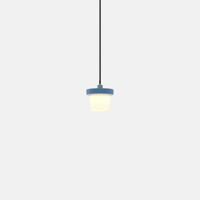 Hoist Pendant - No Shade - RBW Lighting - Cream White - Small Glass Diffuser - 2700K (warm white) - HORNE