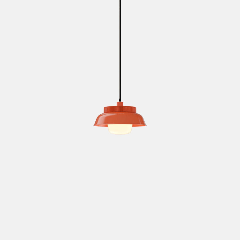 Hoist Pendant - Small Shade - RBW Lighting - Cream White - Small Glass Diffuser - 2700K (warm white) - HORNE