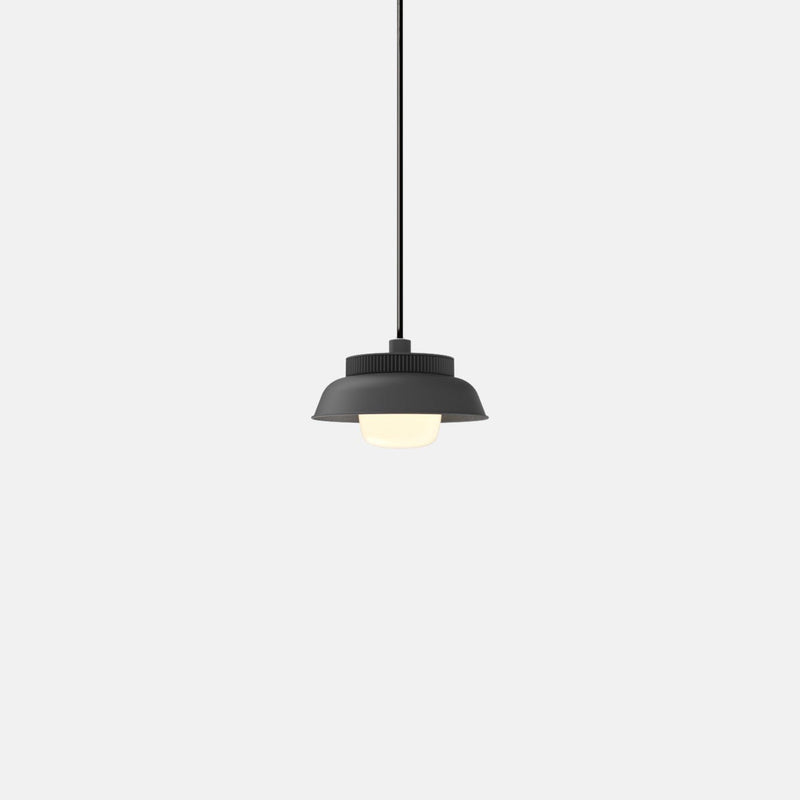 Hoist Pendant - Small Shade - RBW Lighting - Cream White - Small Glass Diffuser - 2700K (warm white) - HORNE