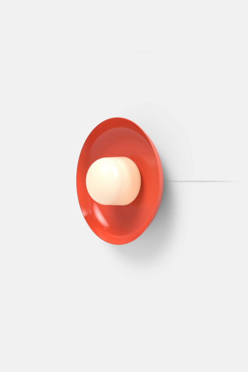 Hoist Sconce Corded - Large Glass Diffuser - Medium Shade - RBW Lighting - Cream White - Corded Plug - in (Back) / 120V Input - 2700K (warm white) - HORNE