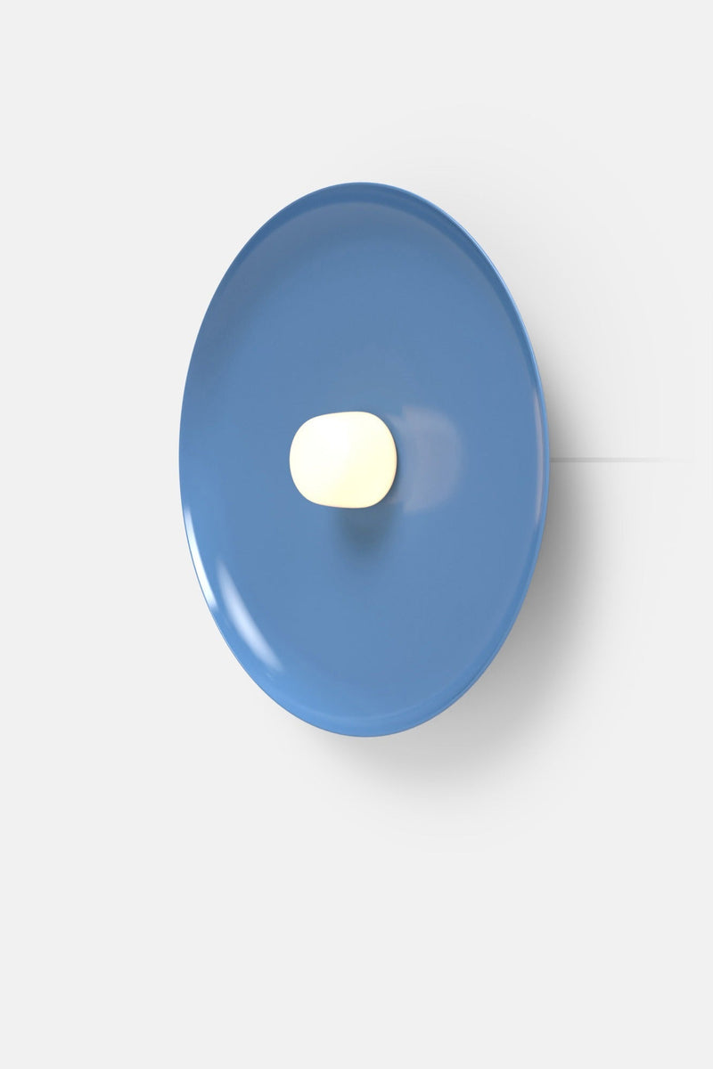 Hoist Sconce Corded - Small Glass Diffuser - Large Shade - RBW Lighting - Cream White - Corded Plug - in (Back) / 120V Input - 2700K (warm white) - HORNE