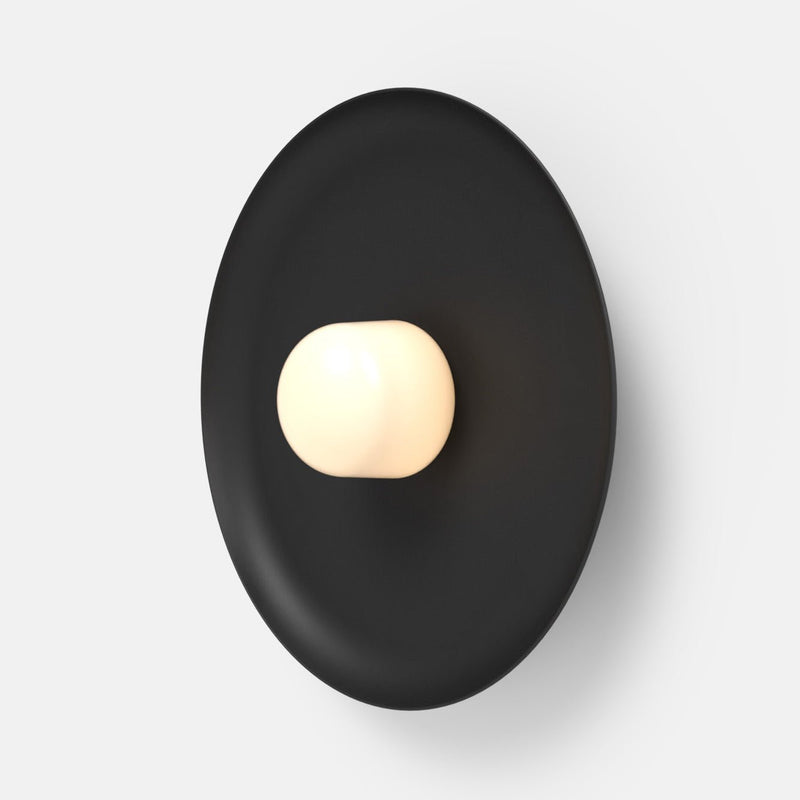 Hoist Sconce - Large Shade - RBW Lighting - Cream White - Small Glass Diffuser - 2700K (warm white) - HORNE