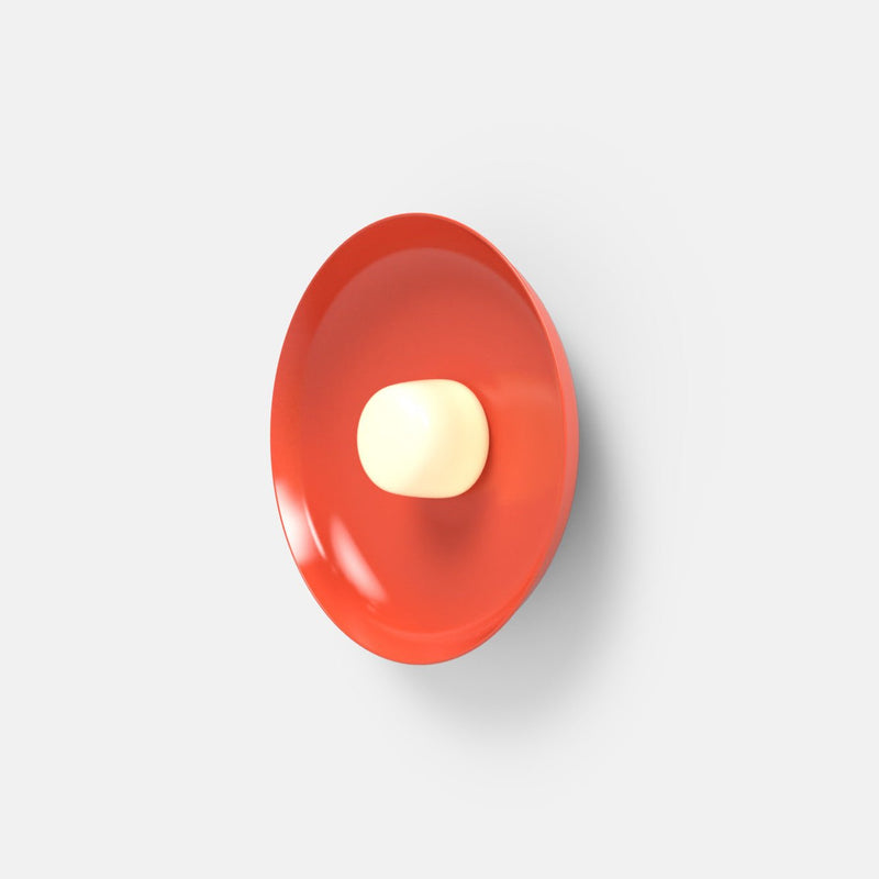 Hoist Sconce - Medium Shade - RBW Lighting - Cream White - Small Glass Diffuser - 2700K (warm white) - HORNE