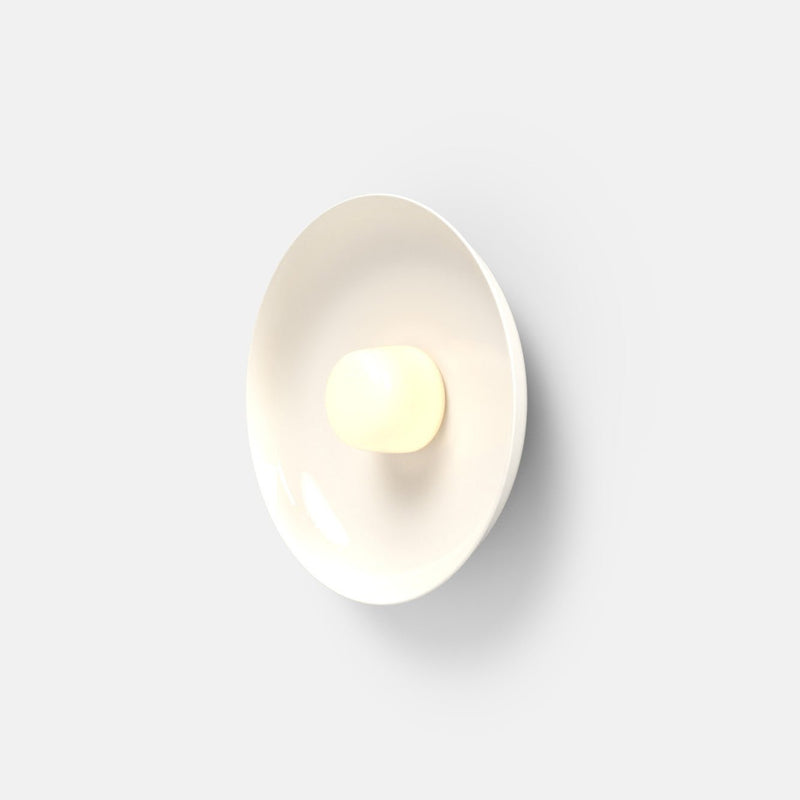Hoist Sconce - Medium Shade - RBW Lighting - Cream White - Small Glass Diffuser - 2700K (warm white) - HORNE