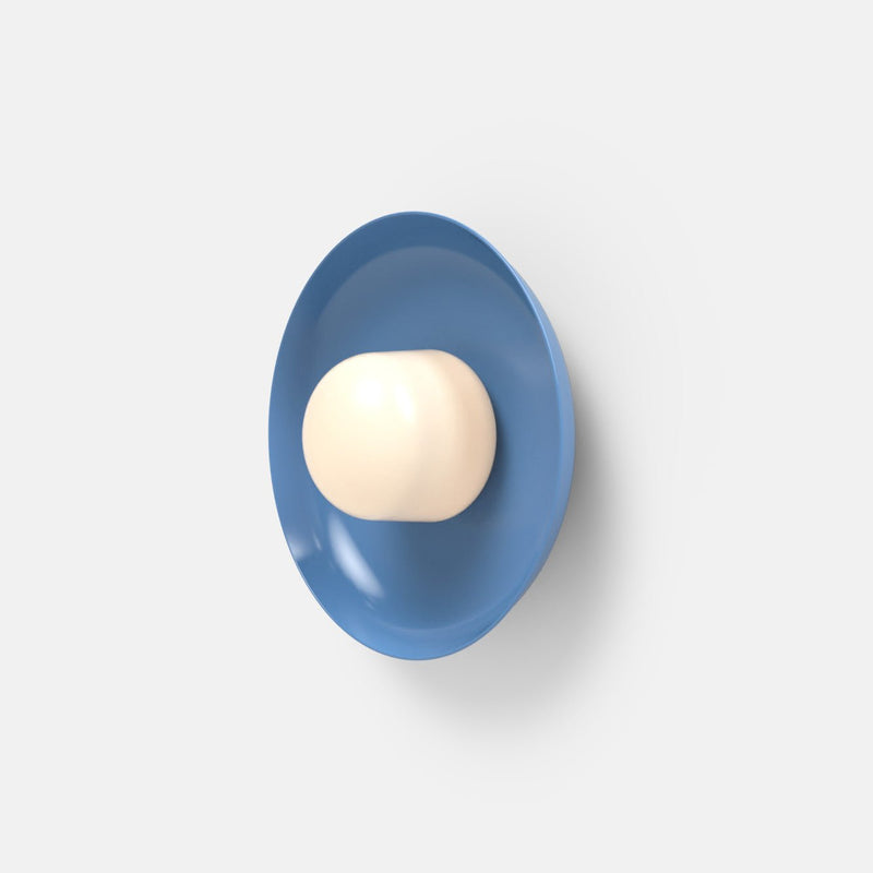 Hoist Sconce - Medium Shade - RBW Lighting - Cream White - Small Glass Diffuser - 2700K (warm white) - HORNE