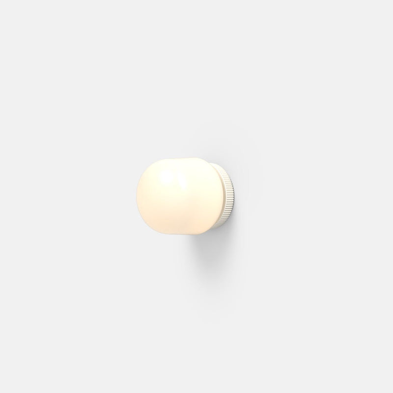 Hoist Sconce - No Shade - RBW Lighting - Cream White - Small Glass Diffuser - 2700K (warm white) - HORNE