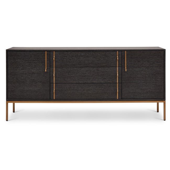 Holly Buffet - Urbia Dressers - Charcoal - Brass - HORNE