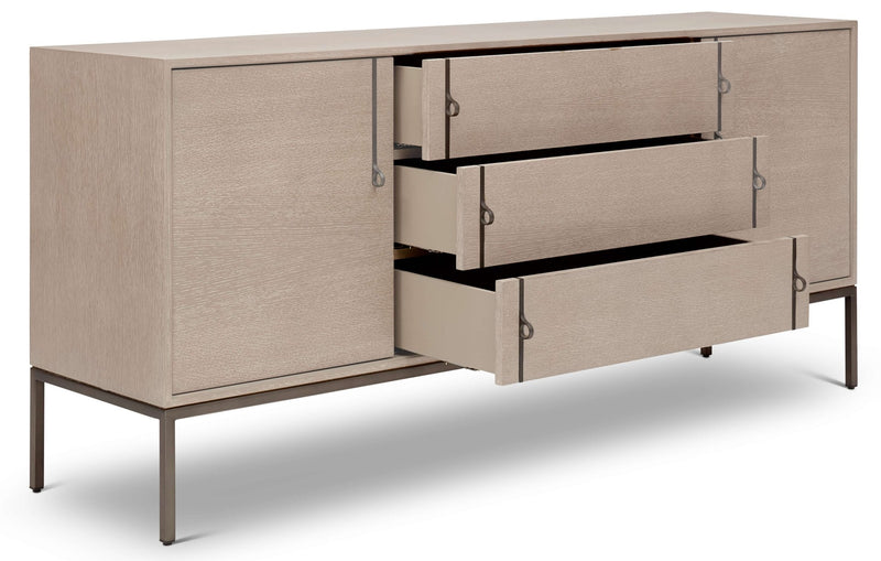 Holly Buffet - Urbia Dressers - Charcoal - Brass - HORNE