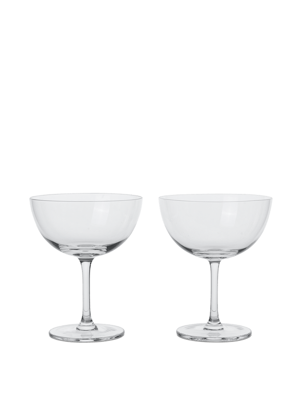 Ferm Living Host Cocktail Glasses - Set of 2 - Ferm Living - Glassware - Clear - HORNE