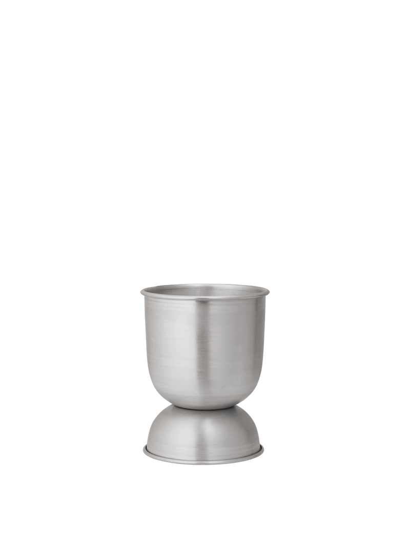 Hourglass Pot - Extra Small - Ferm Living Office Accessories - Aluminium - HORNE