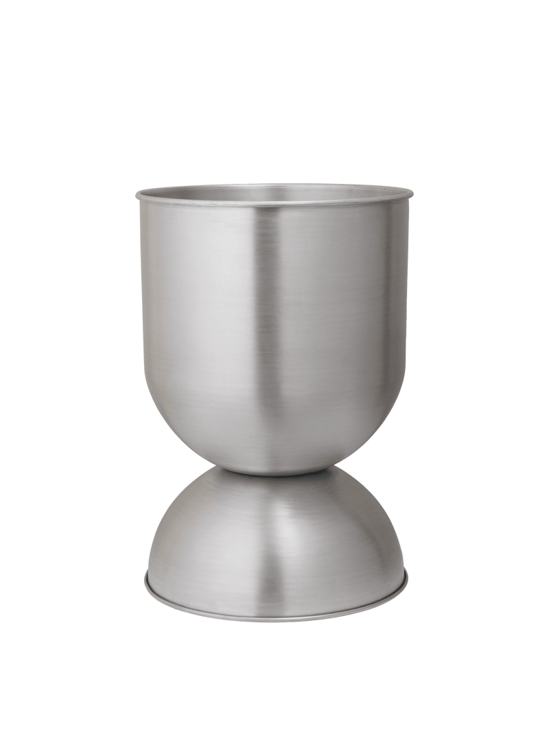 Hourglass Pot - Medium - Ferm Living Office Accessories - Aluminium - HORNE