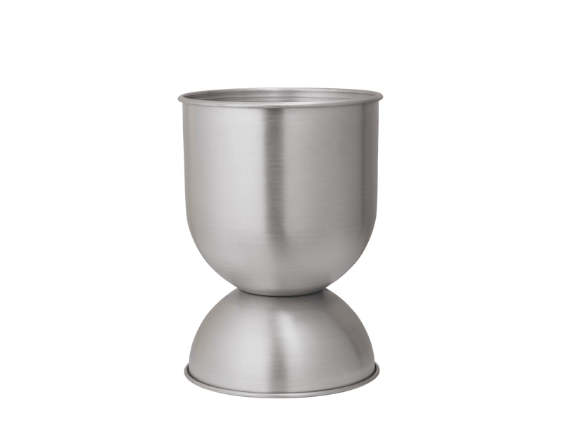 Hourglass Pot - Small - Ferm Living Office Accessories - Aluminium - HORNE