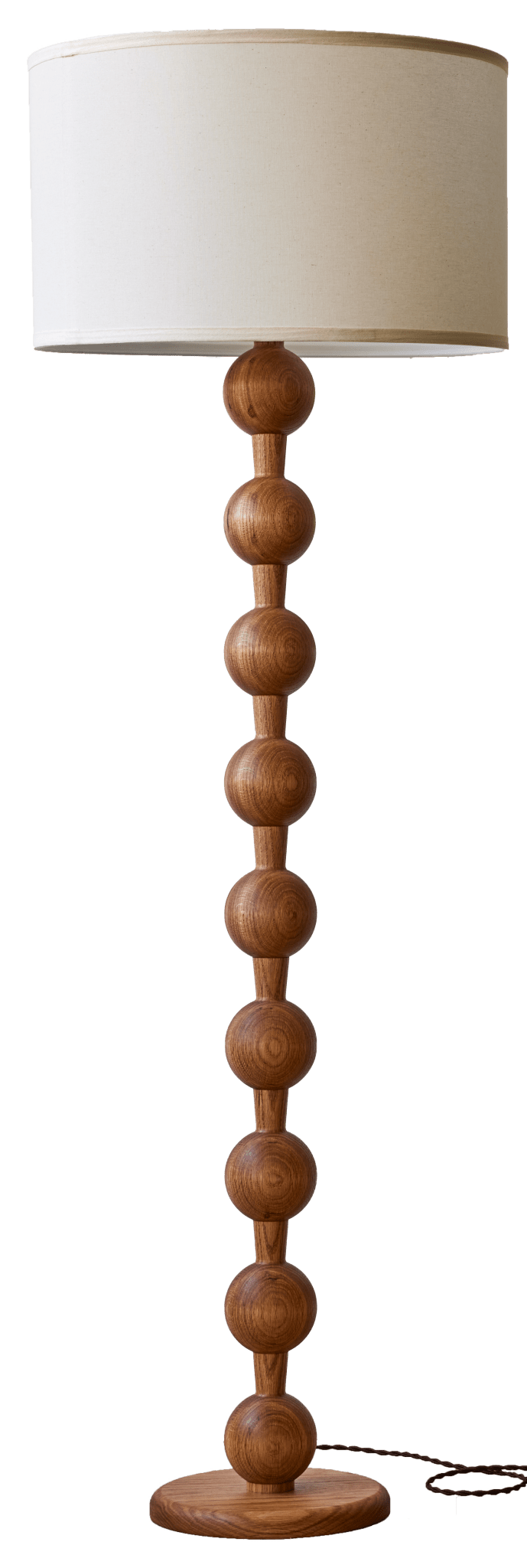 Hugo Barbell Floor Lamp - Lostine - Floor Lamps - Natural - Black - HORNE