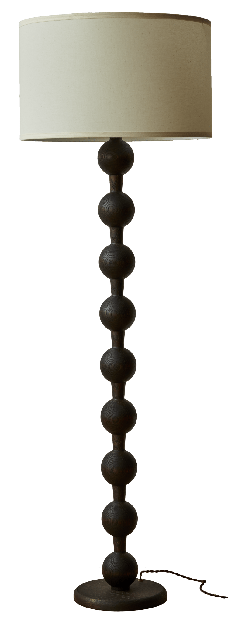 Hugo Barbell Floor Lamp - Lostine - Floor Lamps - Natural - Black - HORNE