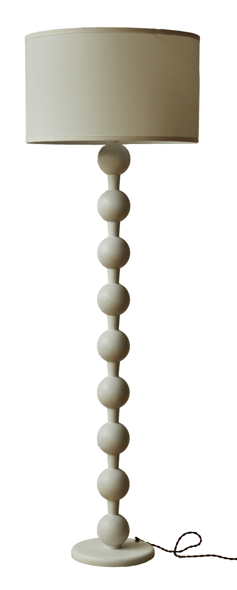 Hugo Barbell Floor Lamp - Lostine - Floor Lamps - Natural - Black - HORNE