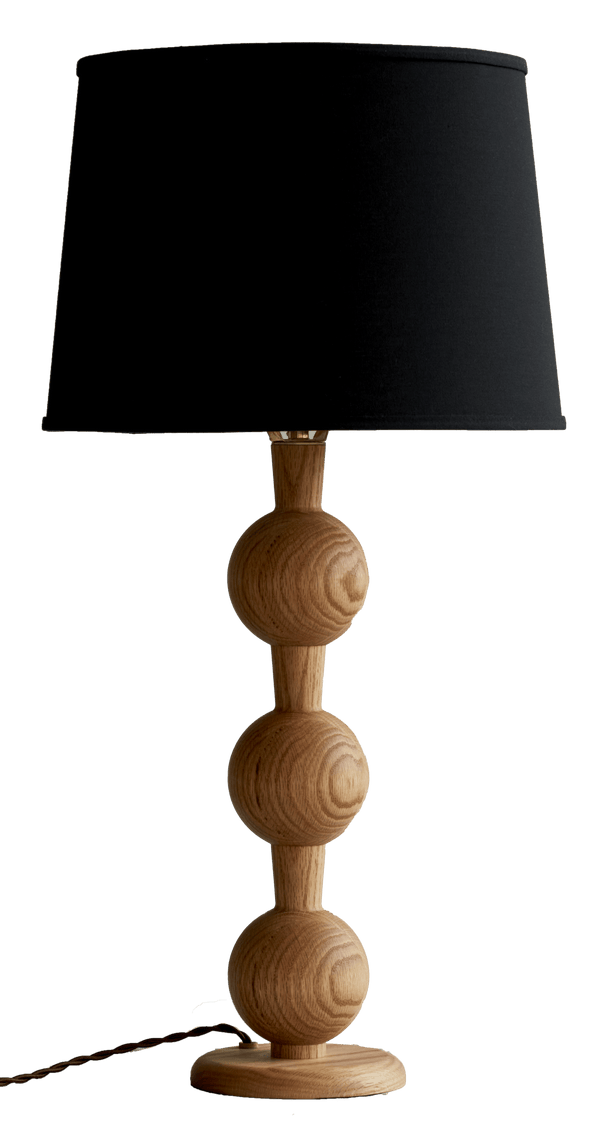 Hugo Barbell Table Lamp - Lostine - Lamps - Natural - Black - HORNE