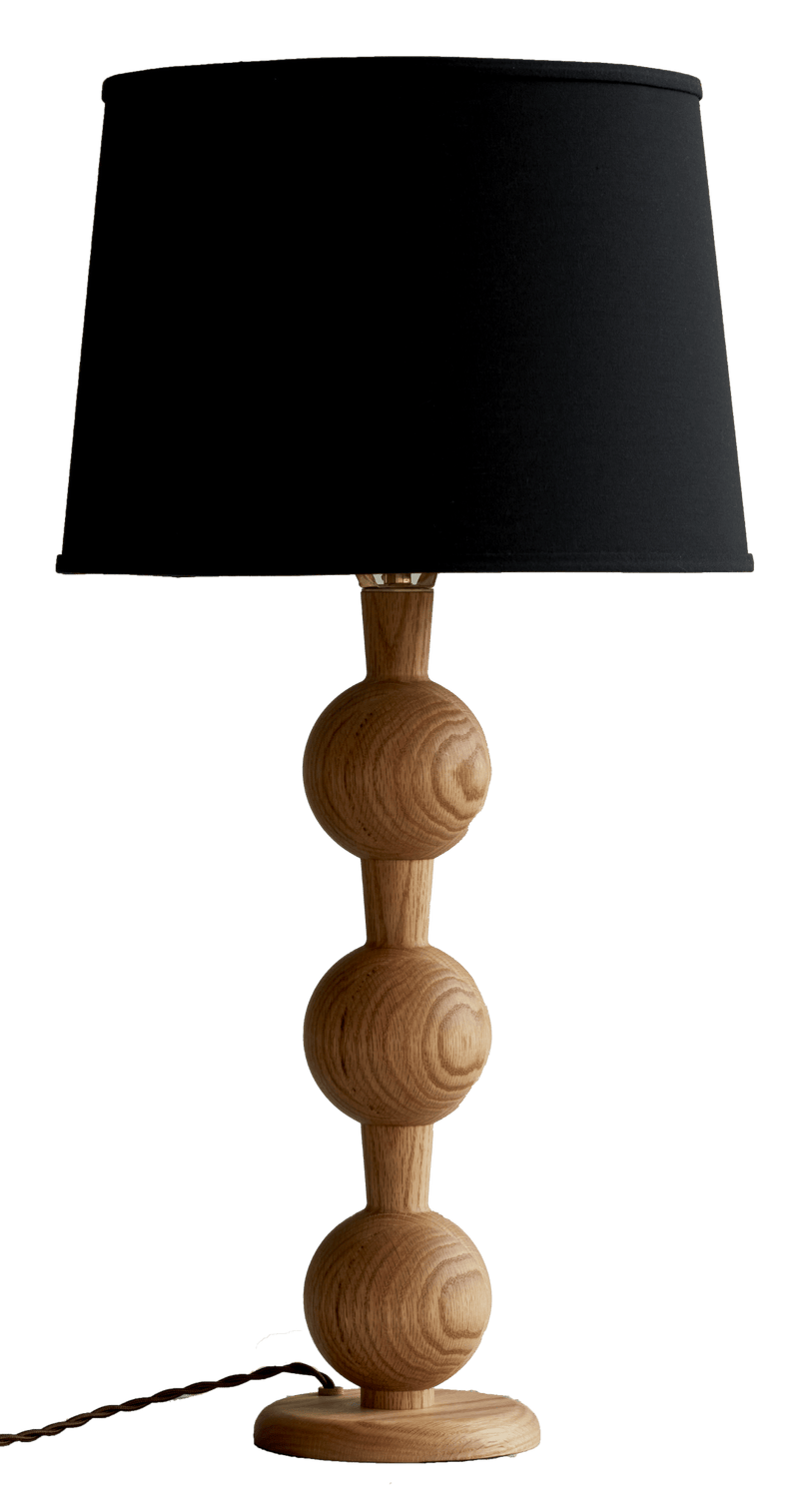 Hugo Barbell Table Lamp - Lostine - Lamps - Natural - Black - HORNE