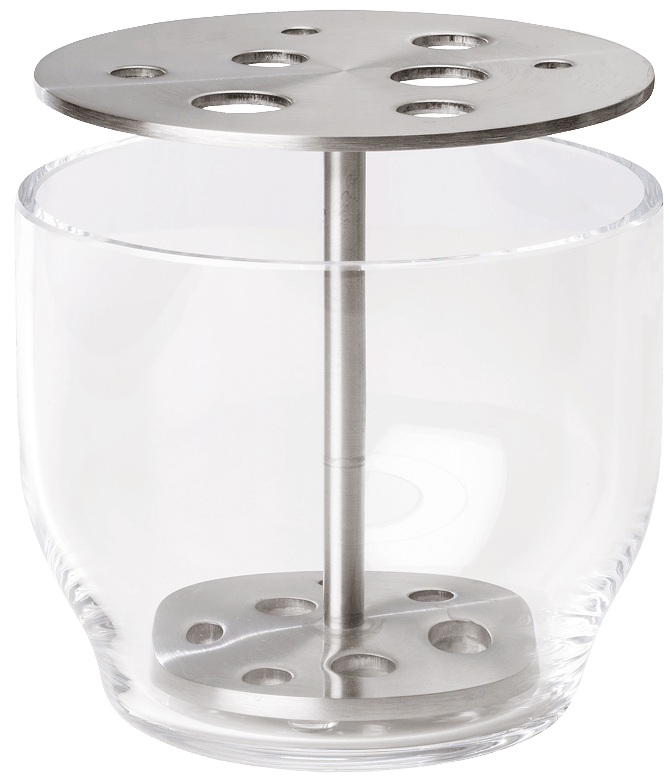 Ikebana Vase - Fritz Hansen Vases - Large - Plated Brass - HORNE