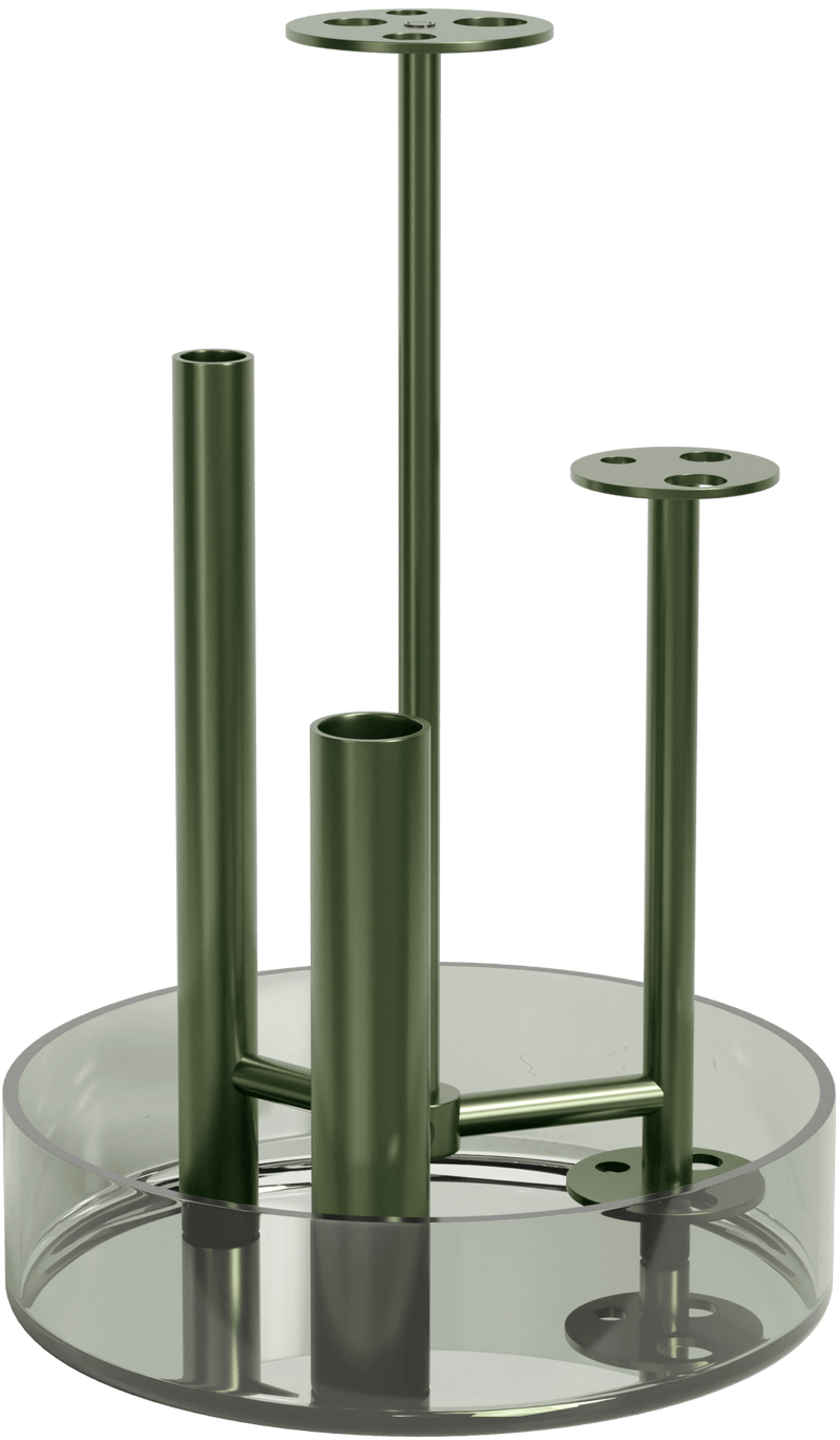 Ikeru Vase - Fritz Hansen Vases - Low - Forest Green - HORNE