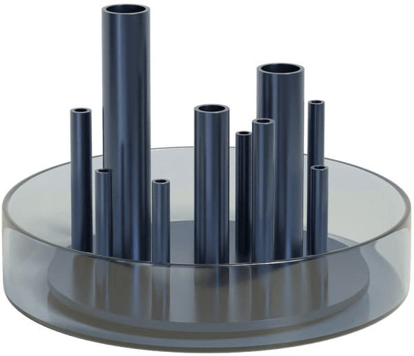 Ikeru Vase - Fritz Hansen Vases - Low - Dusk blue - HORNE