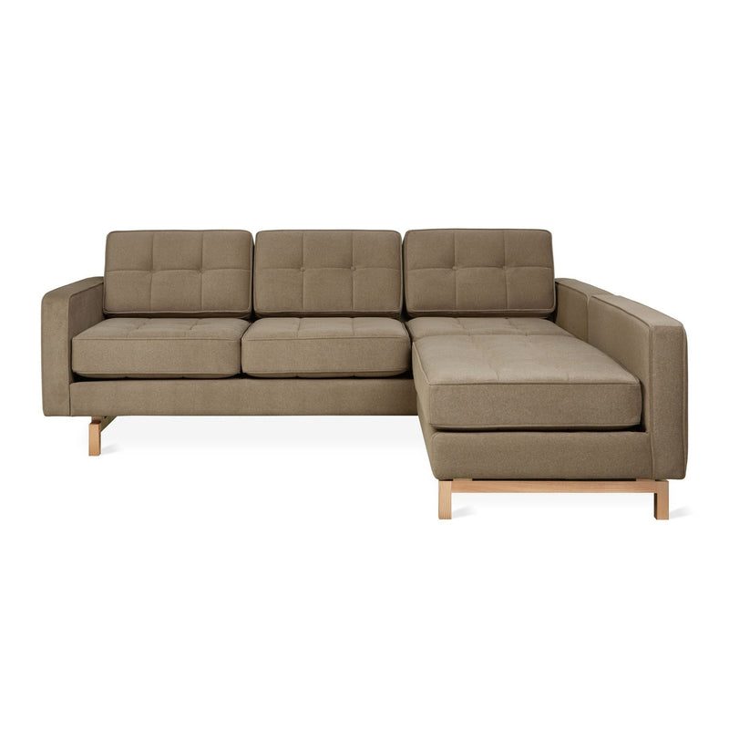Jane 2 Loft Bi - Sectional - Gus* Modern - Sofas - Bayview Silver - Walnut - HORNE