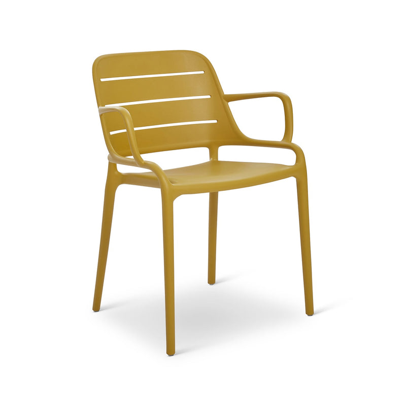 Jasper Outdoor Stacking Armchair - Set of 4 - Urbia Chairs - Army Green - HORNE