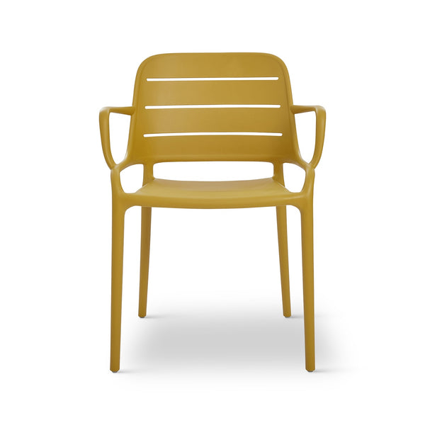 Jasper Outdoor Stacking Armchair - Set of 4 - Urbia Chairs - Army Green - HORNE