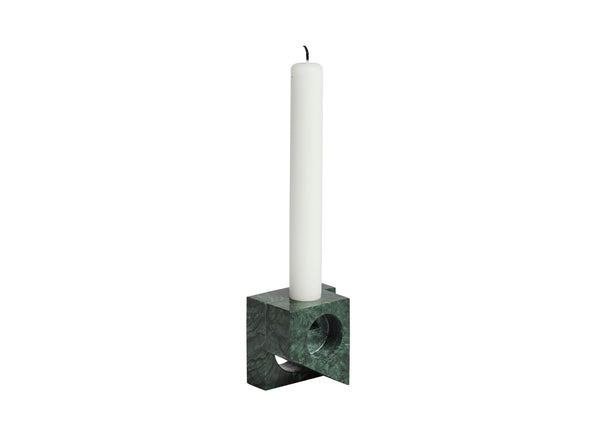 Jeu De Dés 2 Candle Holder - Woud Candle Holders - Green - HORNE