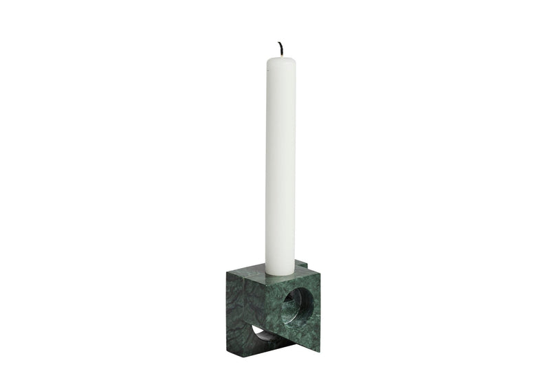 Jeu De Dés 2 Candle Holder - Woud Candle Holders - Black - HORNE