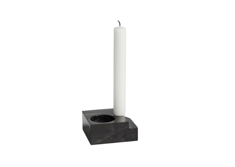Jeu De Dés 3 Candle Holder - Woud Candle Holders - Black - HORNE