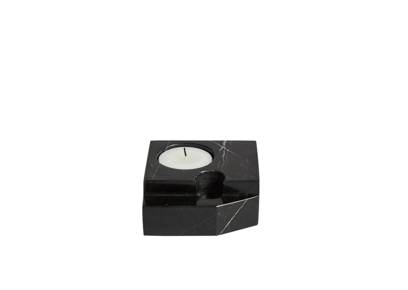 Jeu De Dés 3 Candle Holder - Woud Candle Holders - Black - HORNE