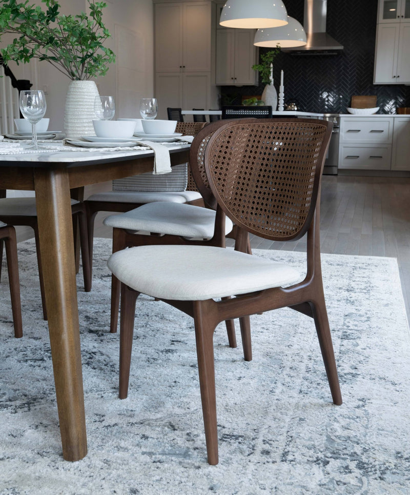 Joelma Cane Side Chair - Urbia Chairs - Crafted Glaze Nevoa Natural - HORNE