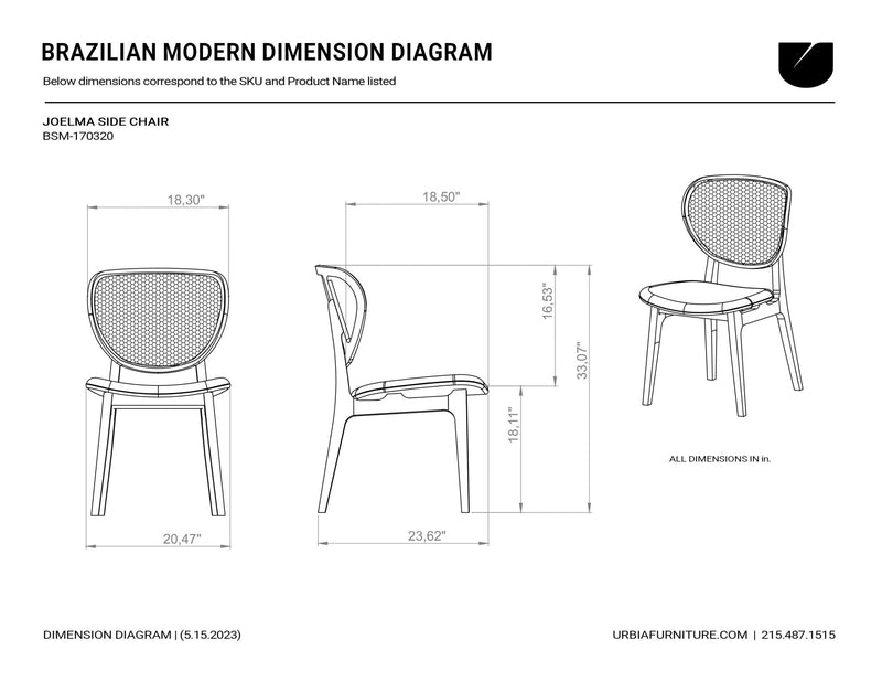 Joelma Cane Side Chair - Urbia Chairs - Crafted Glaze Nevoa Natural - HORNE