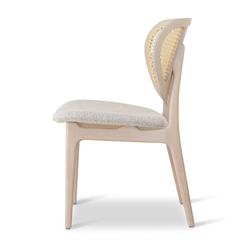 Joelma Cane Side Chair - Urbia Chairs - Crafted Glaze Nevoa Natural - HORNE