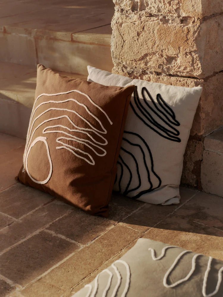 Jot Cushion - Ferm Living Bedding + Pillows - Aged Gold - HORNE