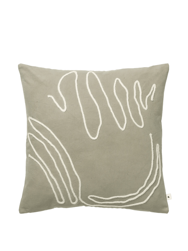 Jot Cushion - Ferm Living Bedding + Pillows - Elm Green - HORNE