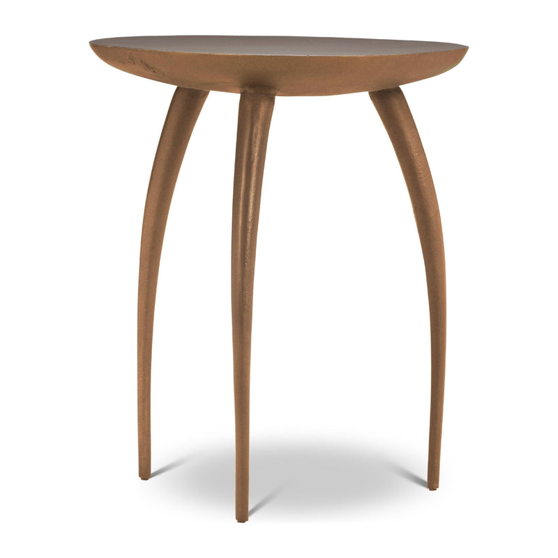 Keel End Table - Urbia Tables - Antique Brass - HORNE